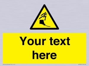 Custom warning kite flying near powerlines